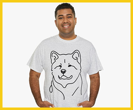 American Akita T-shirt Design