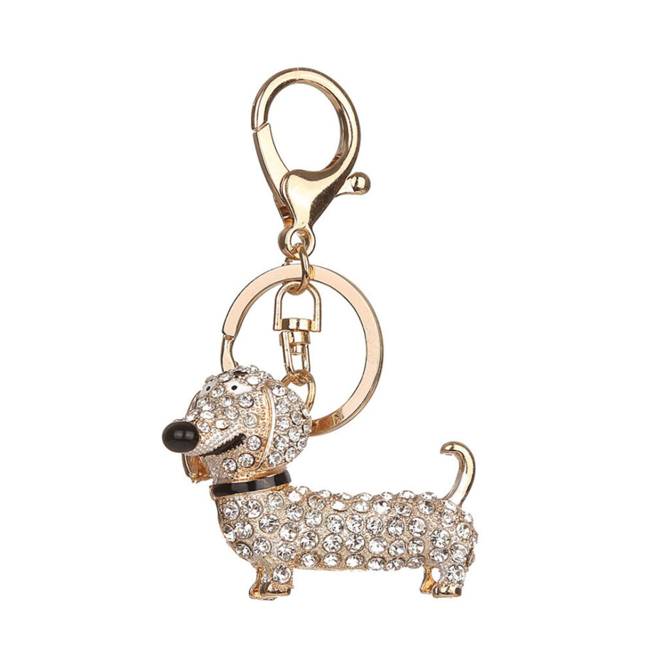 Dog Dachshund Keychain 007