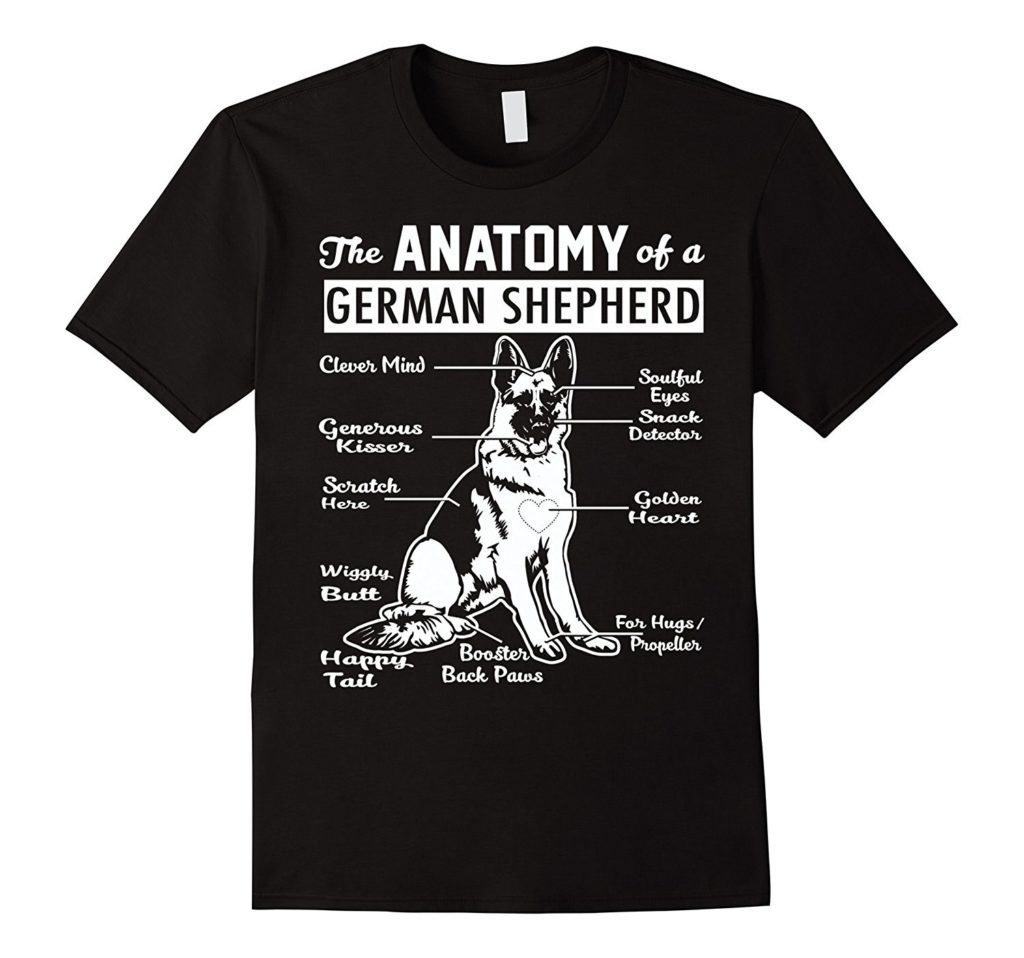 The Anatomy of a German Shepherd T-Shirt