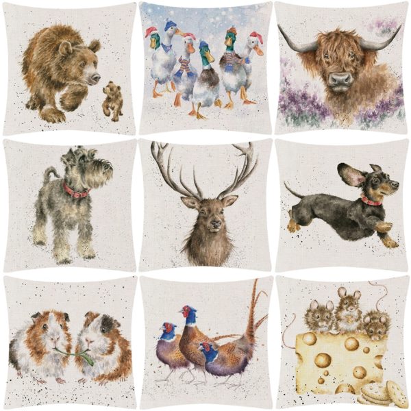 Hand-Painting-Animals-Cushion-Covers-Deer-Bear-Mouse-Dachshunds-Dog-Yak-Cushion-Cover-Linen-Pillow-Case-6.jpg