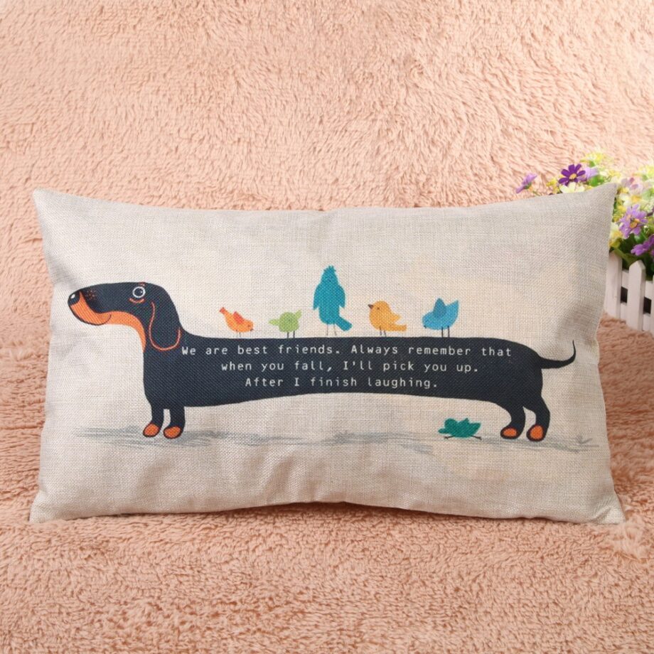 Dachshund Sausage Dog Cushion Cover