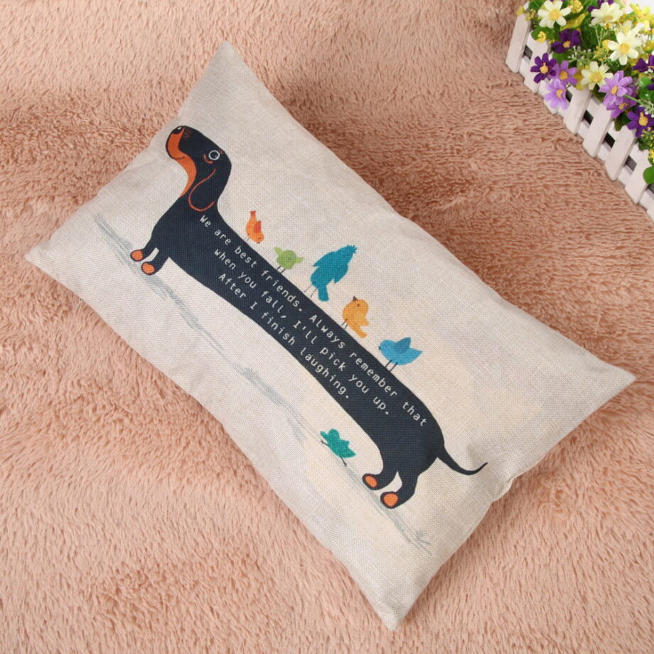 Dachshund Sausage Dog Cushion Cover
