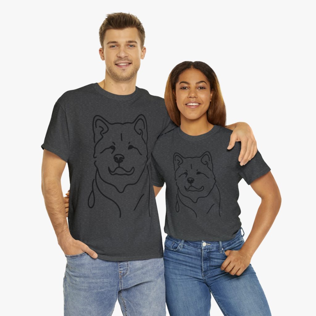 American Akita Unisex Cotton Tee (D02)