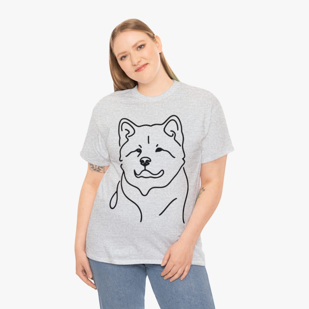 American Akita Unisex Cotton Tee (D02)