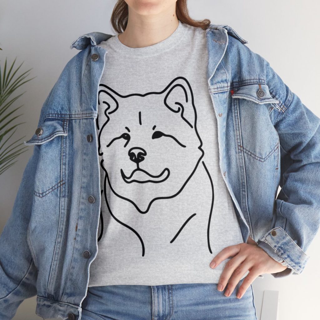 American Akita Unisex Cotton Tee (D02)