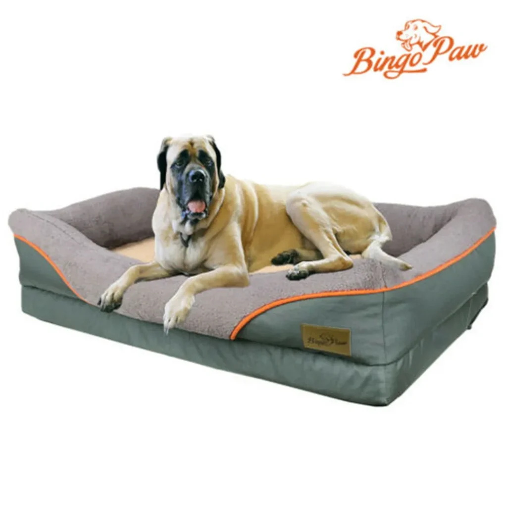 Waterproof Orthopedic Dog Sofa Bed with Plush Foam Cushion for Heavy-Duty Comfort