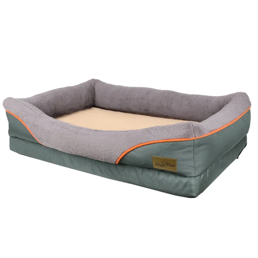 Waterproof Orthopedic Dog Sofa Bed with Plush Foam Cushion for Heavy-Duty Comfort